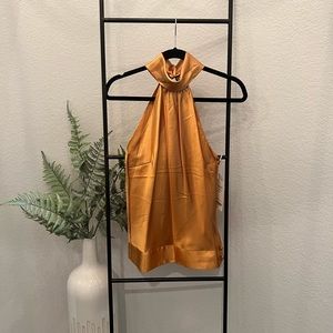 NWT Worth Gold halter blouse